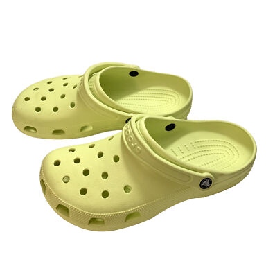 Crocs Classic Clogs Men 11 Yellow Slip On Water Friendly Breathable Comfort Shoe Crocs Classic Clogs Men Size 8 Bright Yellow 10001-75U New  main image 4
