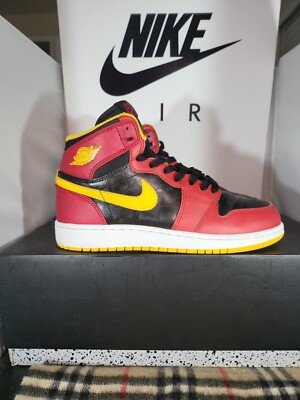 Jordan 1 High Retro OG Highlight Reels Size 6Y #575441-017 Red