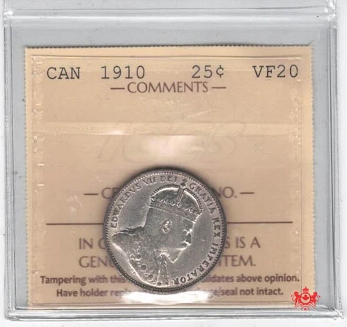 1910 Canada 25 Cents — photo from another recent sale