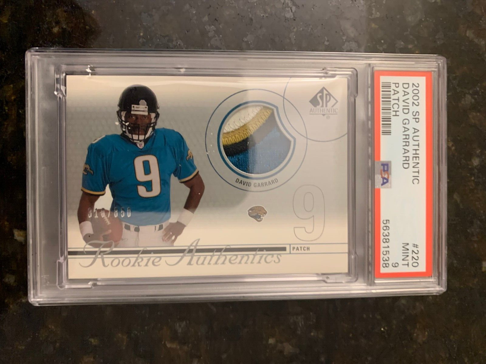 David Garrard SP Authentic #220 Patch