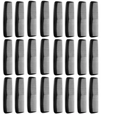 5" Black Hair Comb Pocket Size Plastic Flexible 5 inch Combs, Pack of 24