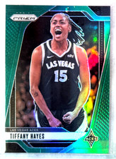 Tiffany Hayes 2024 Panini Prizm WNBA Green Prizm Card- #81 Las Vegas Aces