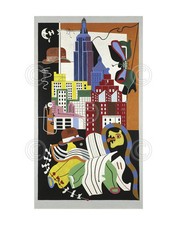 New York Mural, 1932 by Stuart Davis Art Print Modern Museum Poster 11x14