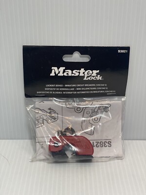 MASTER LOCK S3821 Circuit Breaker Lockout,Tie Bar | eBay
