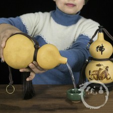 Natural Gourd Bottle - Portable Water Wine Me...