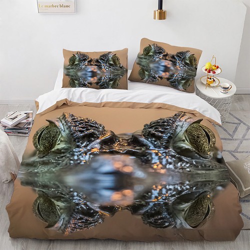 3D Animal Crocodile Series Digital Printed Bed Cover Pillowcase Bedding - Picture 16 of 31