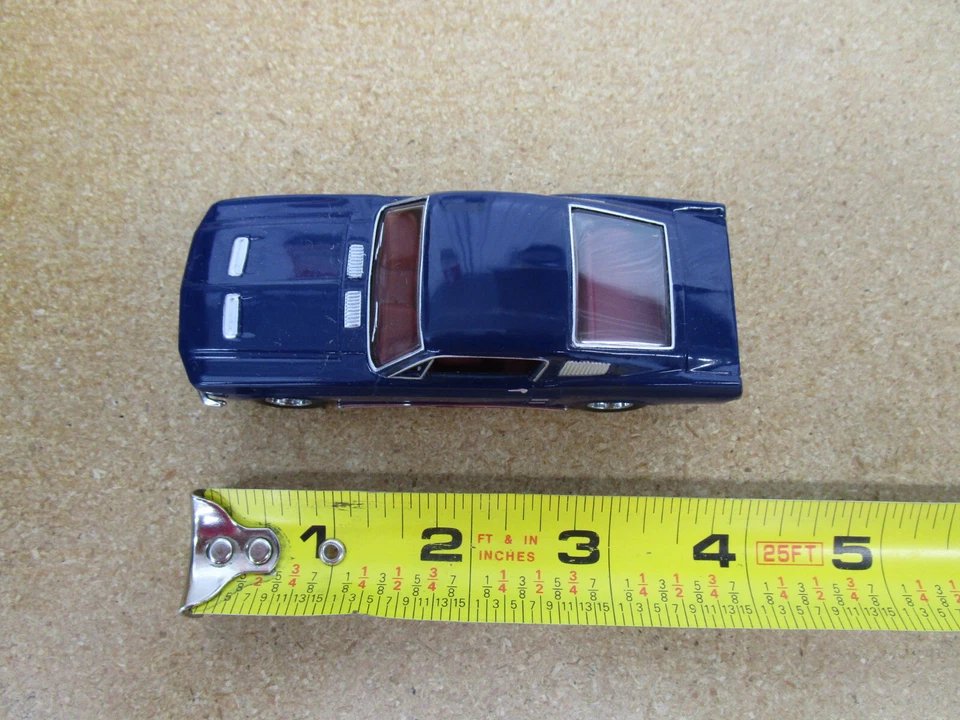 1967 Ford Mustang 1/43 Matchbox DINKY diecast blue LOOSE fastback coupe - Image 2 of 4