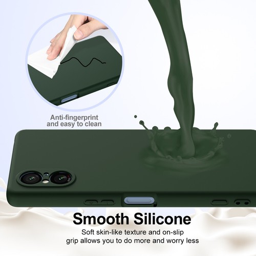 For Sony Xperia 5 V, Luxury Magnetic Suction Soft Liquid Silicone TPU Cover Case - 第 5/15 張圖片