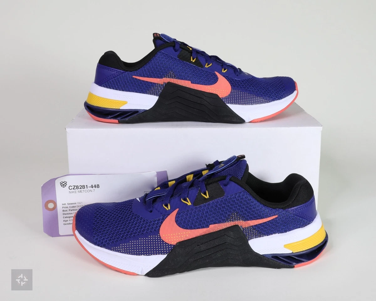 わん太 Nike Metcon 7 Blue Magic Ember Athletic Training Shoes Men's Size