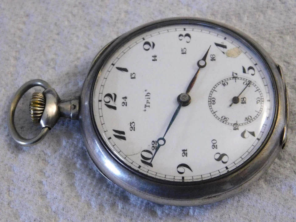 montre gousset TRIB homme a ancre +-1910 fonctionne TB - Photo 4/4