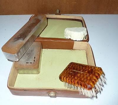 étui Rangement élégant Trousse Melissa Stilord - Cuir Véritable Vintage Cognac 20x9x6cm étui Cuir Adulte