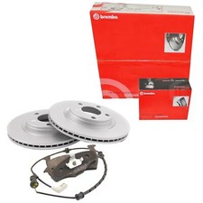 BREMBO Satz Bremsscheiben belüftet vorne + Bremsbeläge für Fiat Barchetta Punto