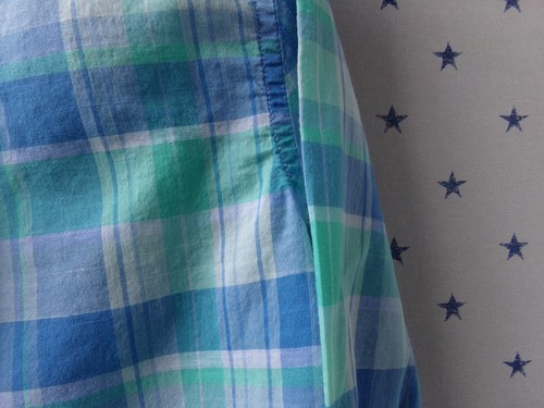 Boys VINEYARD VINES Blue Madras Dress Shirt 5 100% Cotton Plaid $70 Button Up - Picture 3 of 18