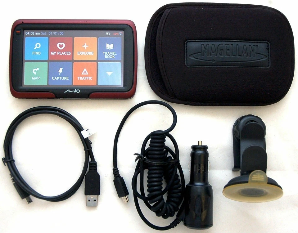 NEW Mio Moov S501 Car Portable GPS Navigator System Set 4.7" LCD US Canada Maps - Image 3 of 4
