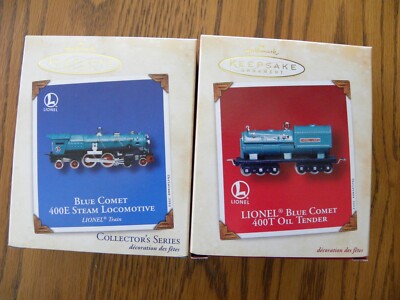Hallmark Lionel Blue Comet 400E Steam Locomotive/Oil Tender-2002