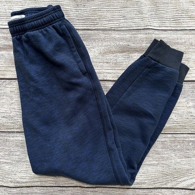 Amazon Essentials Blue Black Heathered Sweatpants Joggers Men s Sz XS