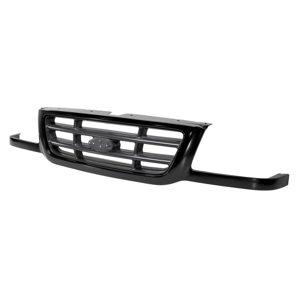 Rejilla para Ford Ranger 2001-2003 de plástico negro Foto 3 de 4