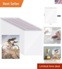 100Pcs Magazine Protectors for Collectors 9.25 X 11.42 Inch Clear Plastic Sleeve