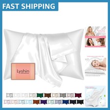 Luxury Silk Pillow Cover with Hidden Zipper - Breathable  Cooling for Sleep