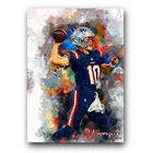 Drake Maye #2 Art Card Limited 4/50 Edward Vela Signed (New England Patriots)