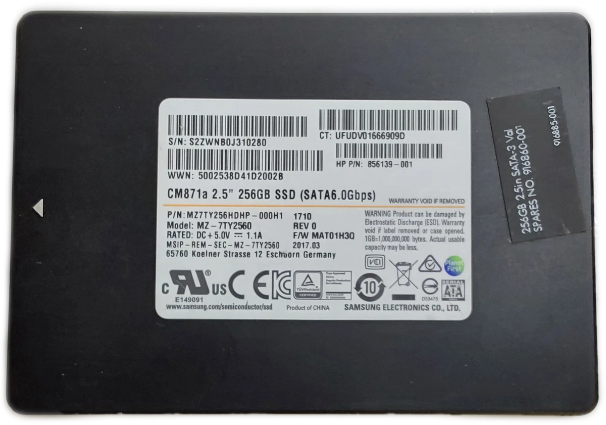 Samsung 256 GB Internal Hard Disk Drives for sale | eBay