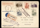 DR WHO 1951 NETHERLANDS FDC BUILDING SEMI POST COMBO REGISTERED R73213