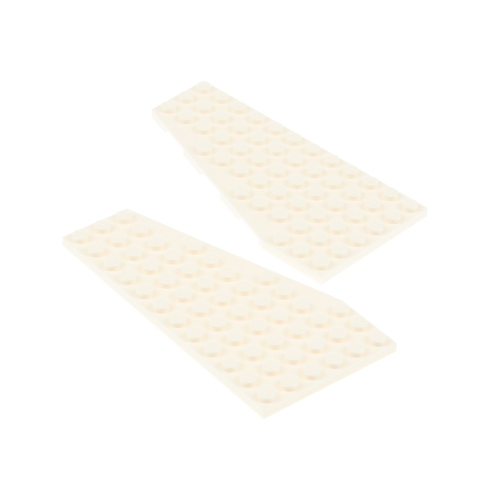 2X Lego Wing Plate Right Left 12X6 White Space 6535488 4141476 30356 30355