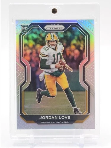 JORDAN LOVE 2020 PANINI PRIZM FOOTBALL ROOKIE SILVER PACKERS RC Q3668