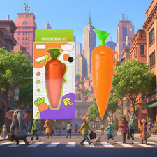 Zootopia Love You The Best Partner Judy Nick Carrot-shaped Voice Recorder Pen