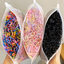 1000pcs Colorful Mini Elastic Hair Bands Ponytail Hair Ties Girls