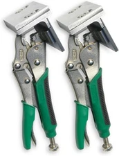 PacTool SA907 Adjustable Z-Clamp Panel Siding Installation Metallic, Green 