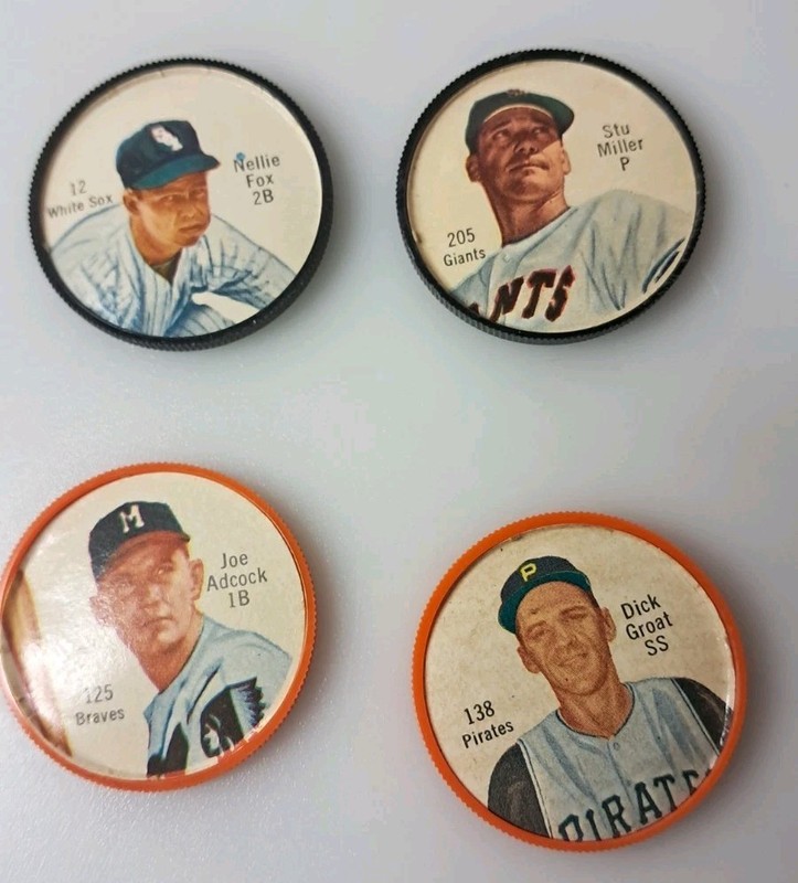 1962 Salada Tea Junket Baseball lot Nellie Fox Dick Groat Stu Miller Joe Adcock