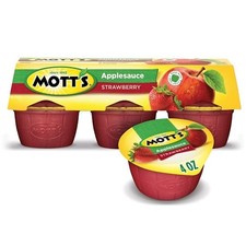 Mott s Strawberry Applesauce Cup, 4 Ounce, 72 per case
