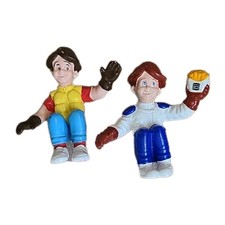 Vintage Burger King BK Kids Club Sitting Transporters Figures X2 1990