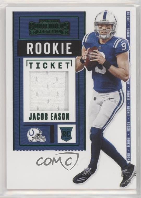 2020 Panini Contenders Rookie Ticket Swatches Variation Jacob Eason #RSV-JEA vq0