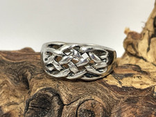 925 Sterling Silver Braided Band Ring Sz 7 4.12g