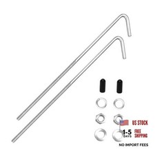 Car Battery Hold Down J Bolts 304 Stainless Steel J-Hook Auto Battery 8 Inch