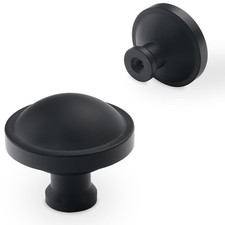 10 PCS Matte Black Kitchen Cabinet Knobs Solid Cupboard Drawer Pulls Hardware