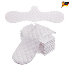 Wiederverwendbare BH Einlagen Baumwolle 9 St&uuml;ck Schwei&szlig;absorber Pads XL Wei&szlig;