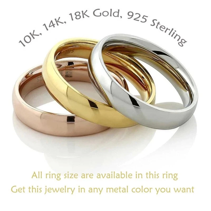 Semi Mount 3 Round Shape Cluster Women Ring 925 Sterling Silver Rose Plated - Image 4 of 4