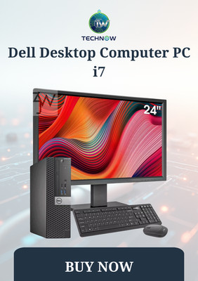Dell Desktop Computer PC i7, up to 64GB RAM 4TB SSD 24'' LCDs Windows 11/10 Pro