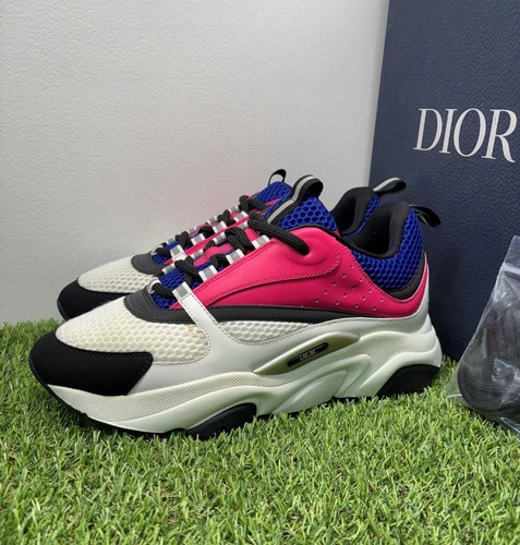 Taille 42 EU (9 US) Baskets Dior B22 « Rose, Bleu, Blanc » EXCELLENT ÉTAT !