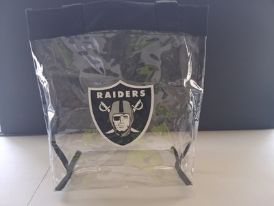 NFL Raiders clear TOTE bag medium size. Tote your favorite team around.