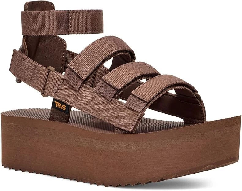 TEVA Women's Flatform Mevia Adjustable Quick-Drying Casual Sandals