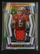 Steve Young 2020 Panini Obsidian Player-Worn Patch 45/50 Cutting Edge [3hk