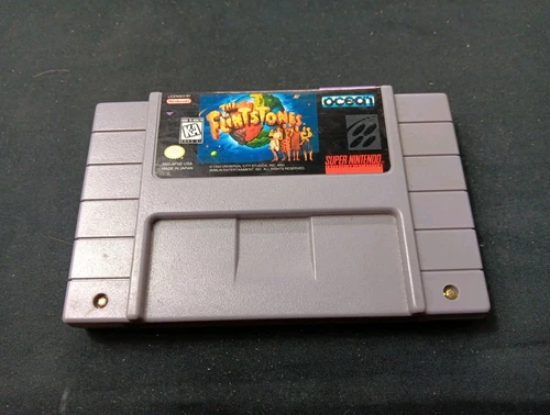The Flintstones Super Nintendo SNES Official Original Authentic OEM Tested Works