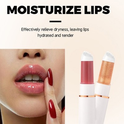 Women Lip Gloss Glossy Finish Shimmery Plumping Effect 1Pcs Glitter Lip Glaze