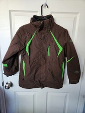 Columbia Jacket Omni Heat Tech Titanium Coat Size Youth 8 Brown Winter