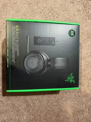 Razer Kraken Tournament Edition Black NIB Sealed USB DAC Headset