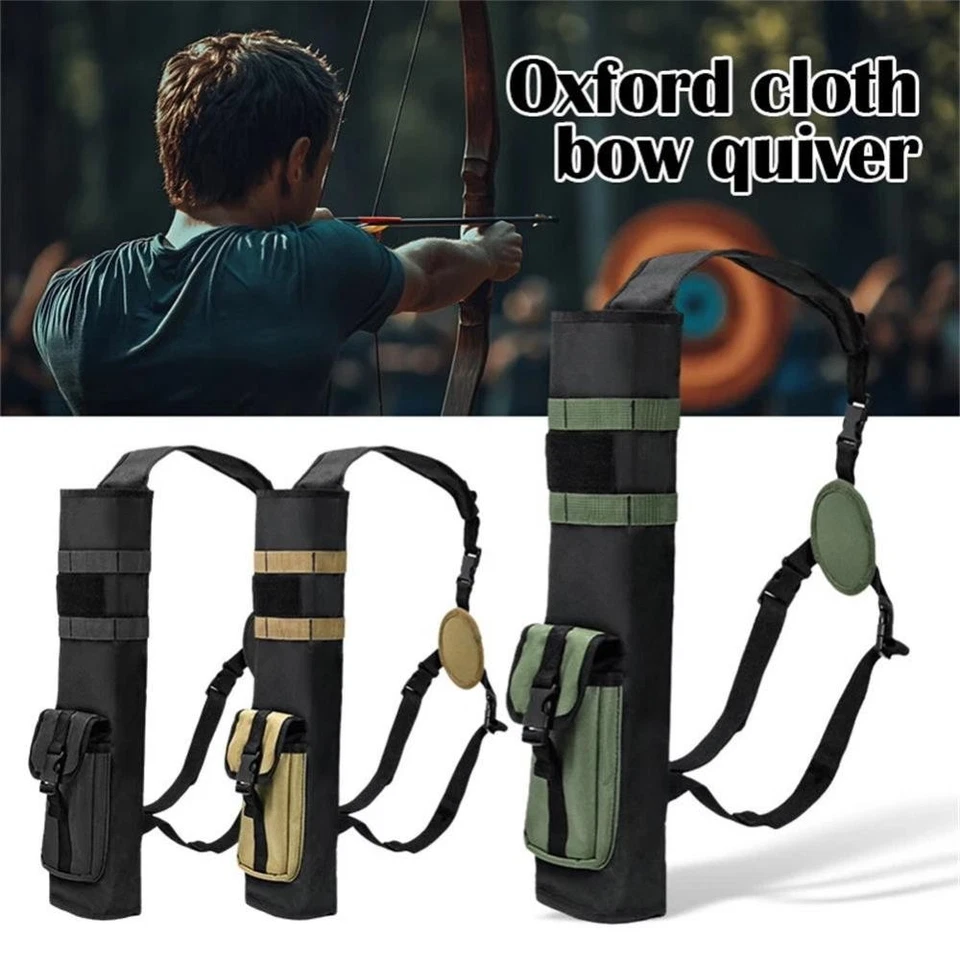 Lightweight Archery Back Arrow Quiver Dual Use Foldable Compact Hip Arrows Bag - image 2 of 4